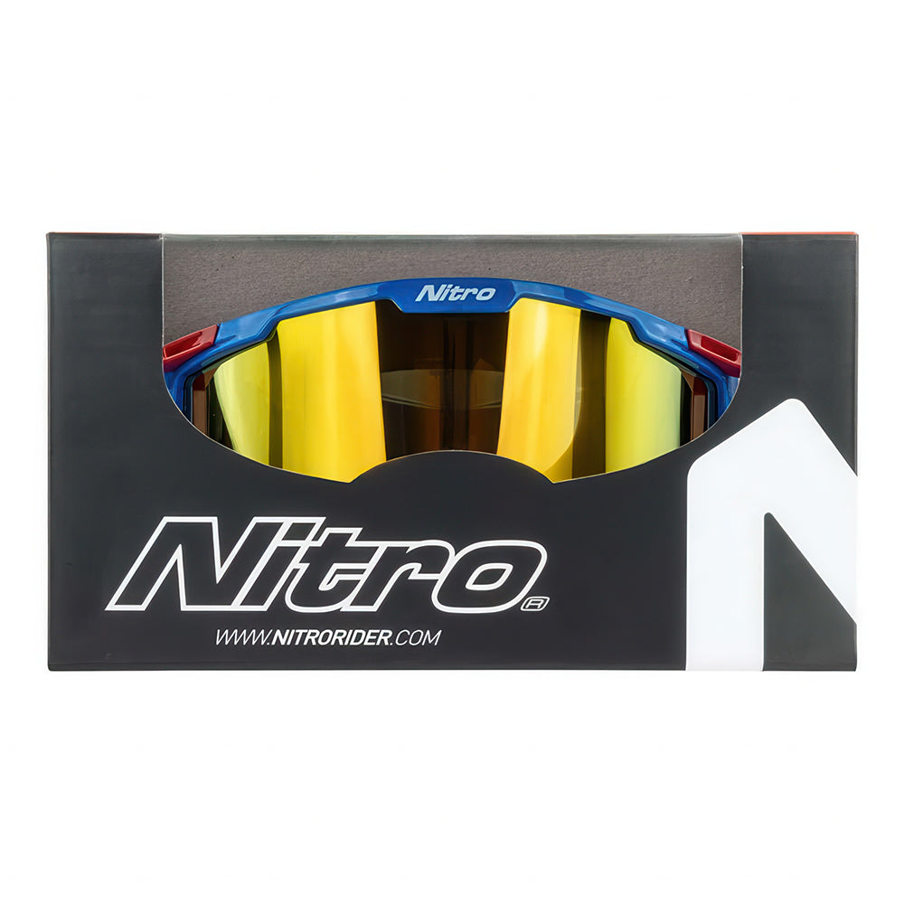 NITRO NV-100 GOGGLES [BLUE RED WHITE] - 5