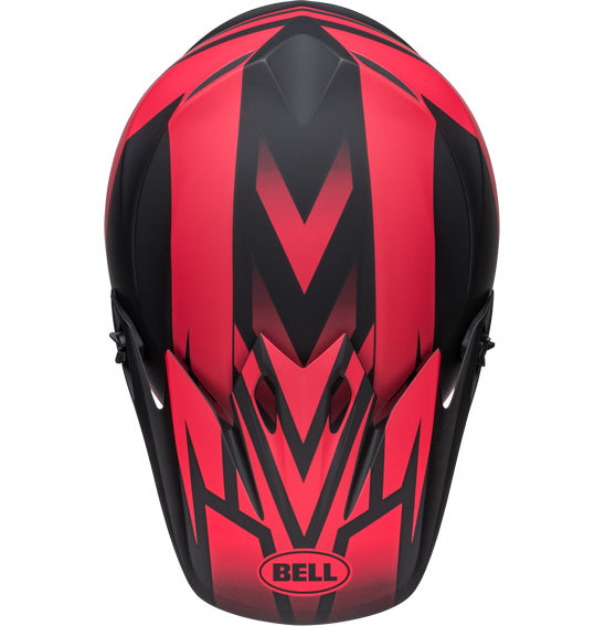 Bell MX-9 MIPS Disrupt Matte Black/Red