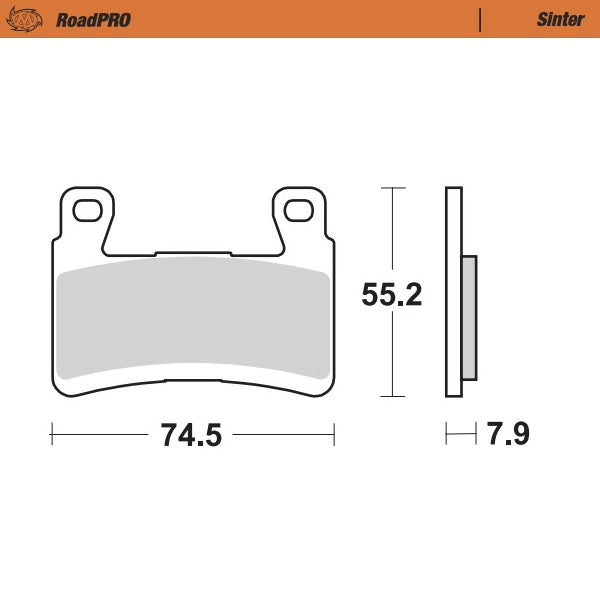 BRAKE PADS MOTO MASTER FRONT ROAD PRO SINTERED KAWASAKI ZX6R 13-21