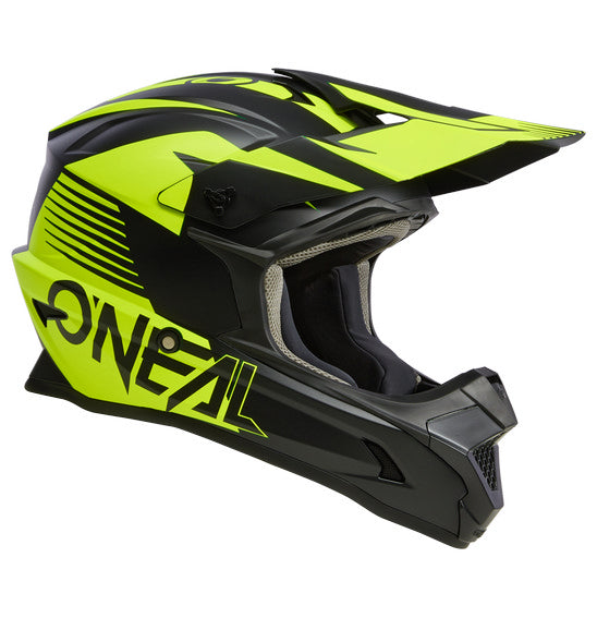 O'Neal Youth 1SRS STREAM V.23 Helmet - Black/Neon Yel