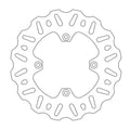 BRAKE DISC REAR MOTO MASTER NITRO 200MM SUZUKI RM85 05-ON