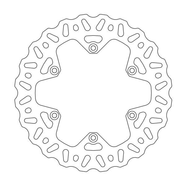 BRAKE DISC REAR MOTO MASTER NITRO 220MM GAS GAS HONDA HUSABERG HUSQVARNA KAWASAKI KTM SHERCO SUZUKI