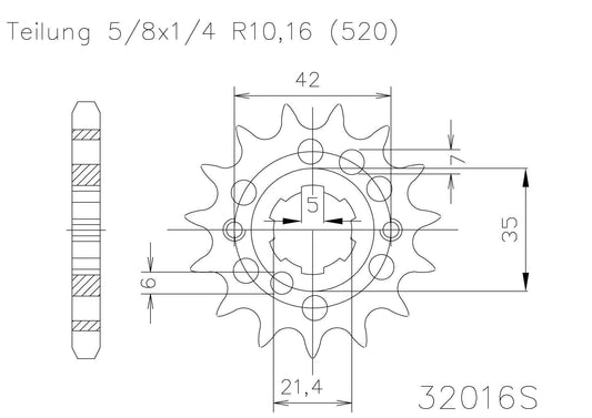 *SPROCKET FRONT MOTO MASTER KAWASAKI KLX450R 07-23 KX450F 06-23 KX450X 21-23 14T