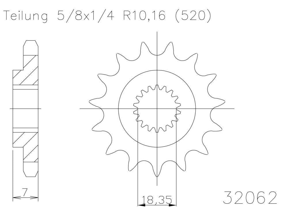 SPROCKET FRONT MOTO MASTER MADE IN HOLLAND SUZUKI RM125 81-10 RMZ250 07-12 12T