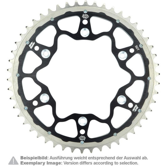 SPROCKET REAR MOTO MASTER FUSION DUAL RING KAWASAKI KX125 KDX200 KDX220 KX250 KLX250 KLX300  BLACK