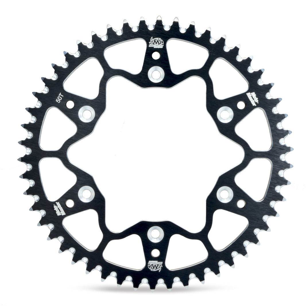 SPROCKET REAR ALLOY MOTO MASTER GASGAS MC65 21-ON HUSQVARNA TC65 18-ON KTM 65SX 98-ON 49T BLACK