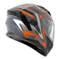 RJAYS APEX III Helmet - IGNITE Gry/Org | Internal Sun-Shield