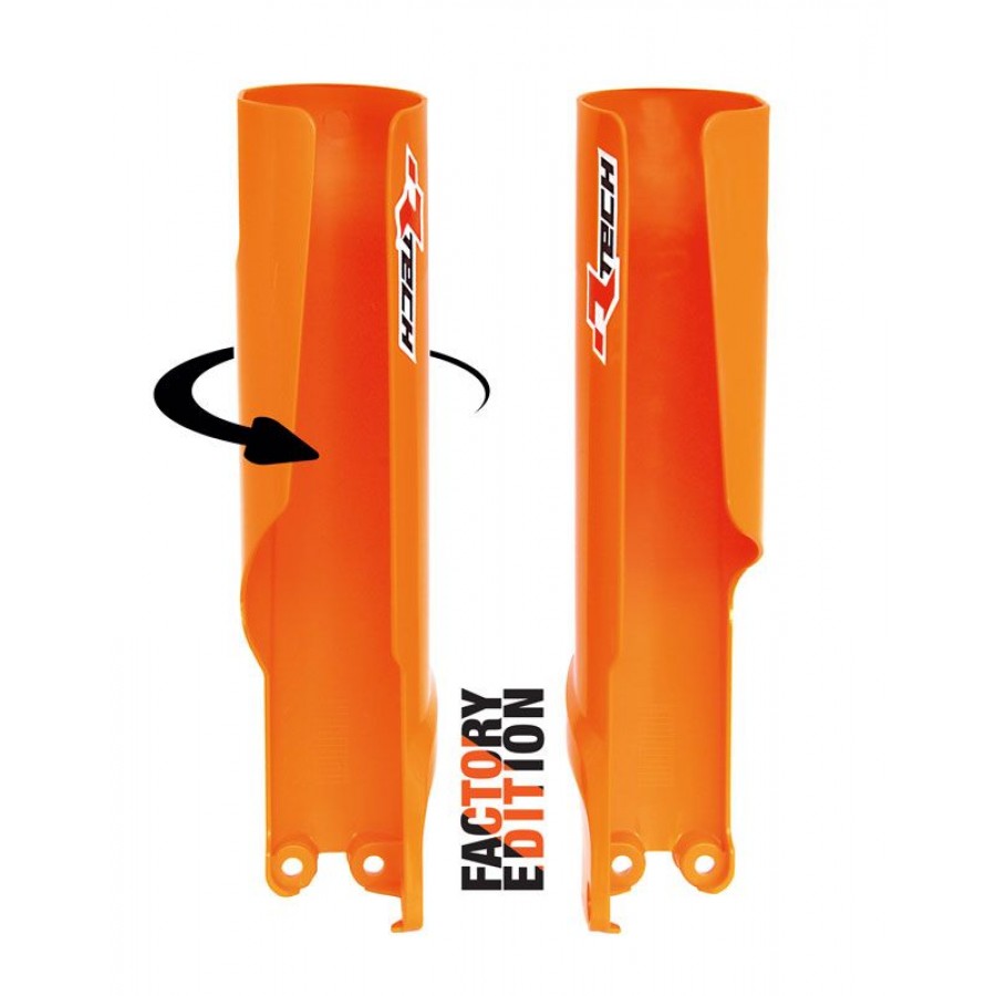 FORK PROTECTORS RTECH ORANGE KTM EXC SX SX-F XC XC-F XC-W XCF-W