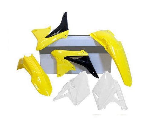 PLASTICS KIT RTECH 4 PIECE OEM COLOURS SUZUKI RMX450 10-19