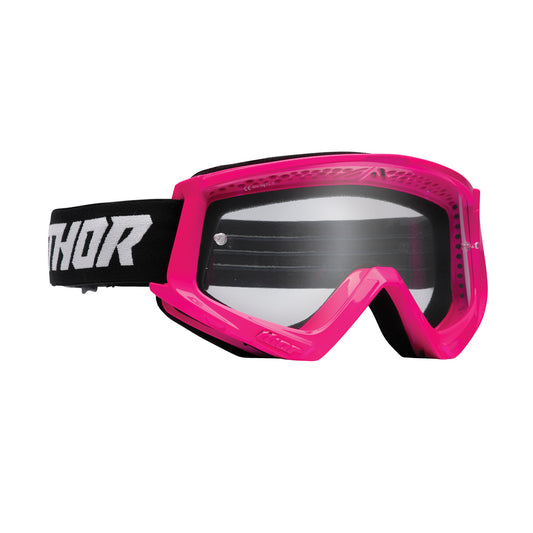 GOGGLES S26 THOR MX YOUTH COMBAT FLURO PINK/BLACK