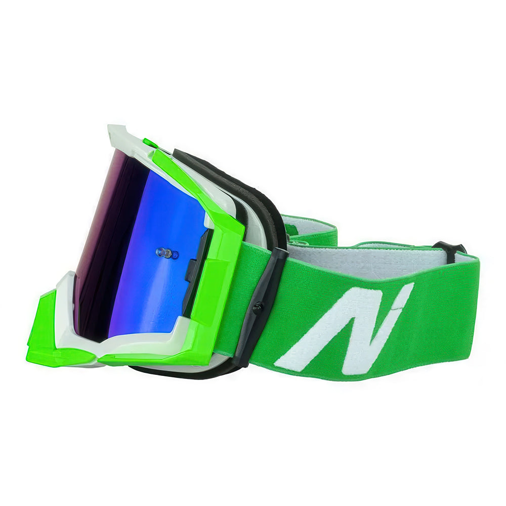 NITRO NV-150 GOGGLES [WHITE GREEN GREEN LENS] 2