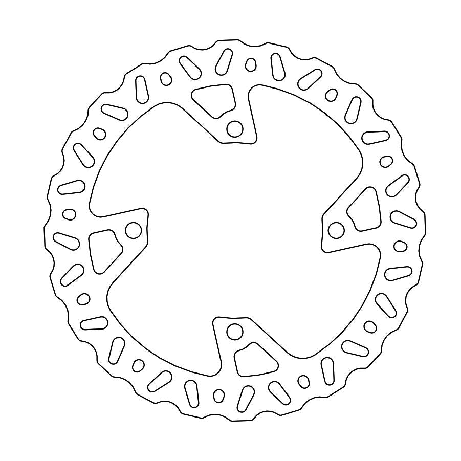 BRAKE DISC REAR MOTO MASTER NITRO 250MM KAWASAKI KX250F 20-20 KX450F 06-ON