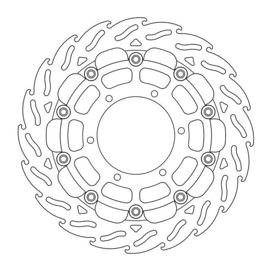 BRAKE DISC FRONT MOTO MASTER FLAME 310MM SUZUKI GSXR1000 09-16 GSXR600 09-21 GSXR750 08-20