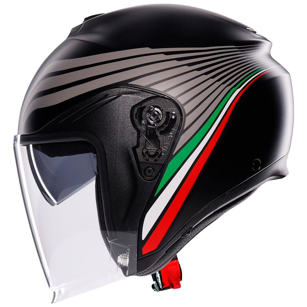 AGV IRIDES [BOLOGNA MATT BLACK TRICOLORE] 4