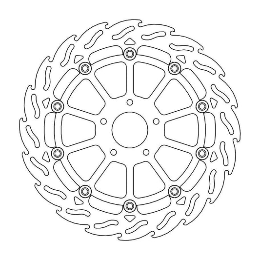 BRAKE DISC FRONT RIGHT MOTO MASTER FLAME 320MM HUSQVARNA KTM