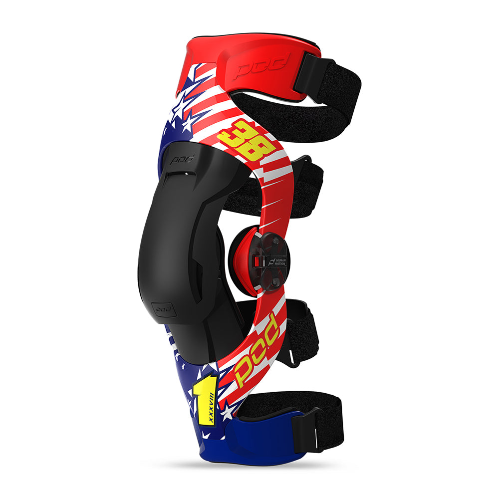 POD K4 2.0 DANGERBOY 2 LE KNEE BRACES PAIR - 4