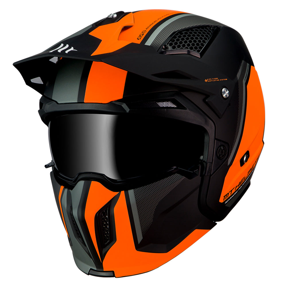 MT STREETFIGHTER SV [TWIN MATT BLACK/FLURO ORANGE]