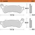 BRAKE PADS MOTO MASTER FRONT ROAD PRO SINTERED HONDA SUZUKI