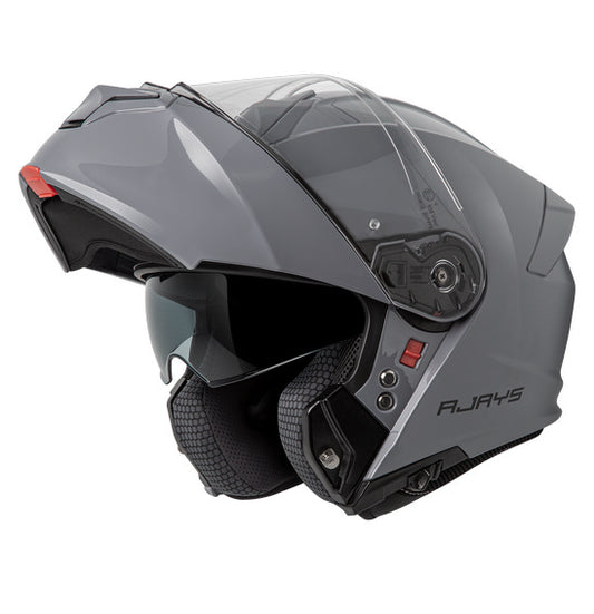 RJAYS TOURTECH V Helmet - Solid Gloss Grey | Flip-Front