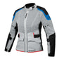 Ixon M-NJORD Lady Jacket Gry/Blu/Neon Red - Touring Ventilated