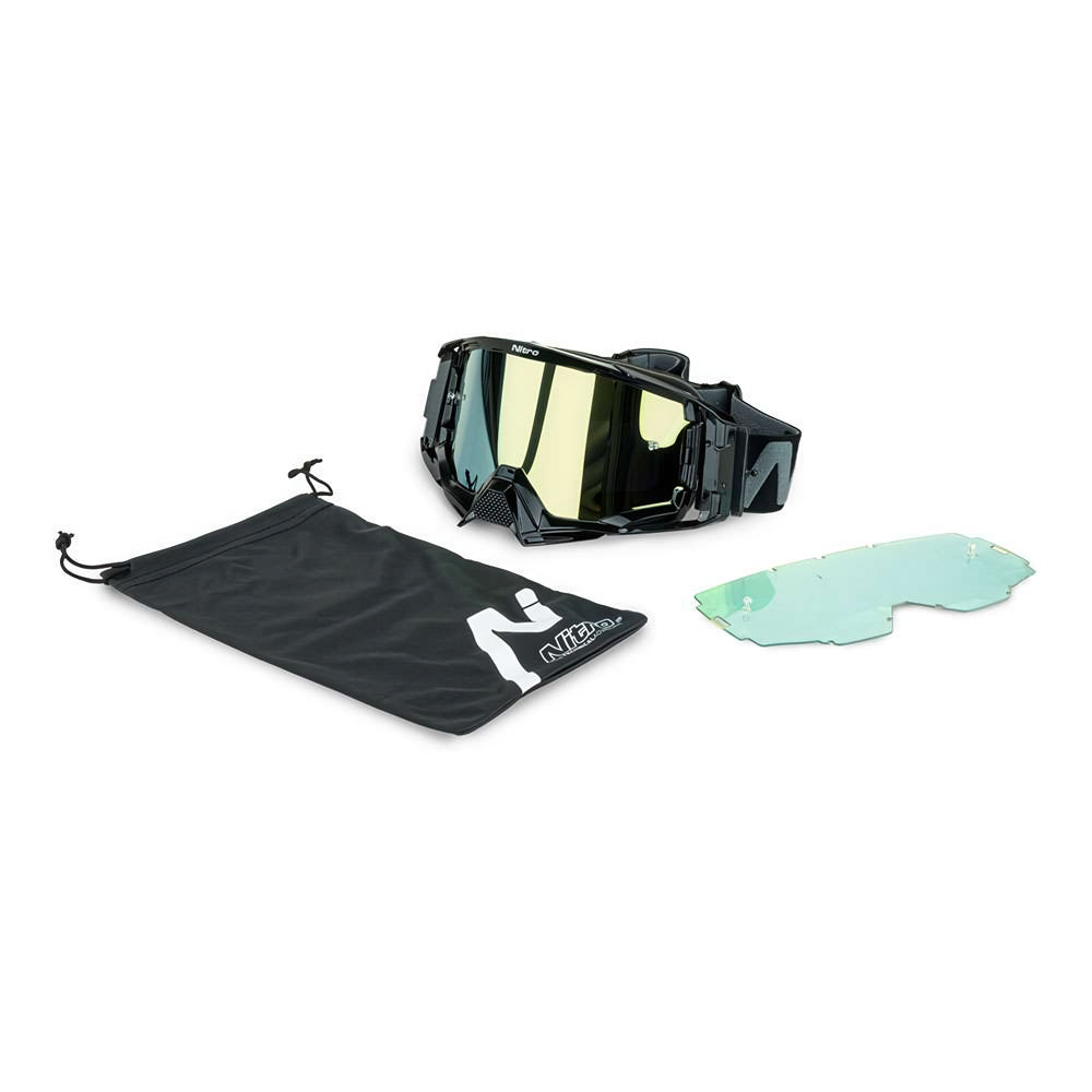 NITRO NV-150 GOGGLES [BLACK GOLD LENS] 4