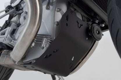 BASH PLATE SW MOTECH BLACK MOTO-GUZZI V100 MANDELLO 22-ON