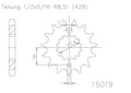 SPROCKET FRONT MOTO MASTER STEEL 13T YAMAHA YZ85 02-ON
