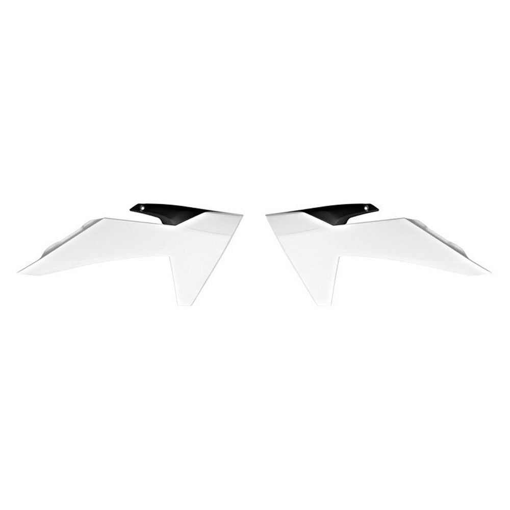 RADIATOR SHROUDS RTECH WHITE BLACK KTM 50SX 24-ON