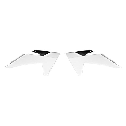 RADIATOR SHROUDS RTECH WHITE BLACK KTM 50SX 24-ON