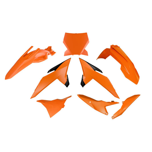 PLASTICS KIT RTECH 6 PIECE ORANGE BLACK KTM 85SX 25-ON