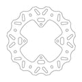 BRAKE DISC FRONT MOTO MASTER NITRO 220MM HONDA CR80R 96-02 CR85R 03-07 CRF150R 07-ON