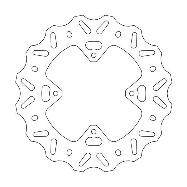 BRAKE DISC FRONT MOTO MASTER NITRO 220MM HONDA CR80R 96-02 CR85R 03-07 CRF150R 07-ON