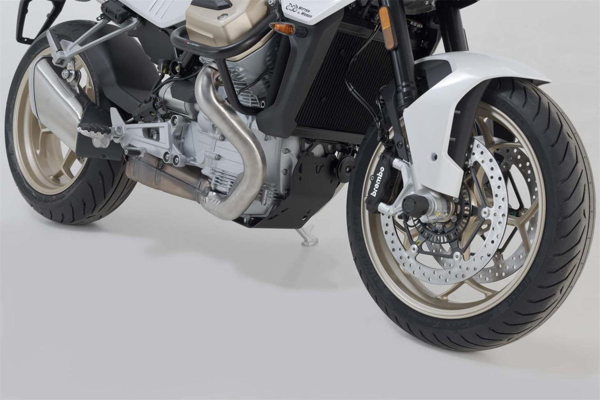 BASH PLATE SW MOTECH BLACK MOTO-GUZZI V100 MANDELLO 22-ON