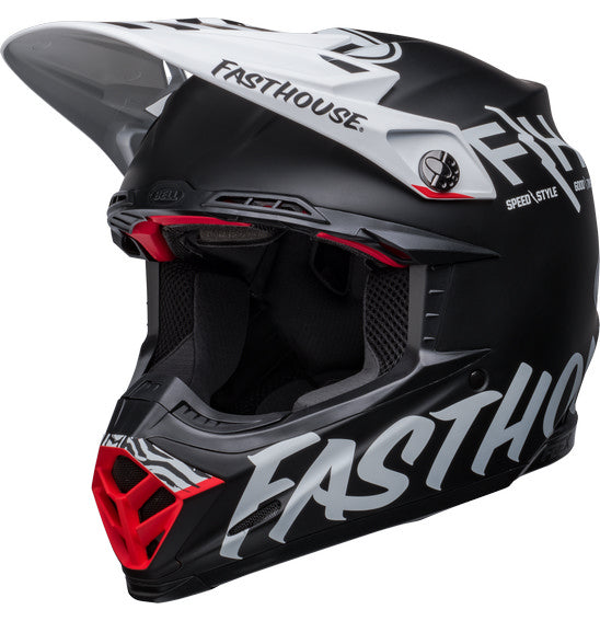 Bell MOTO-9S FLEX Fasthouse Flex Crew Matte Black/White