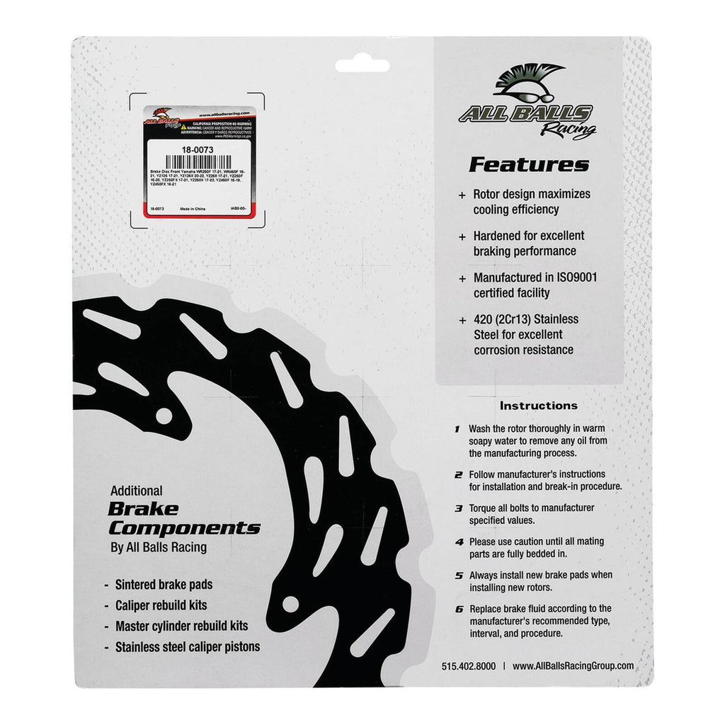 Brake Disc Front 18-0073