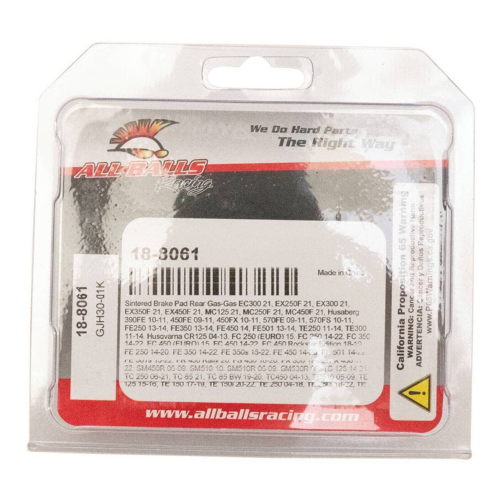 Sintered Brake Pad Rear 18-8061