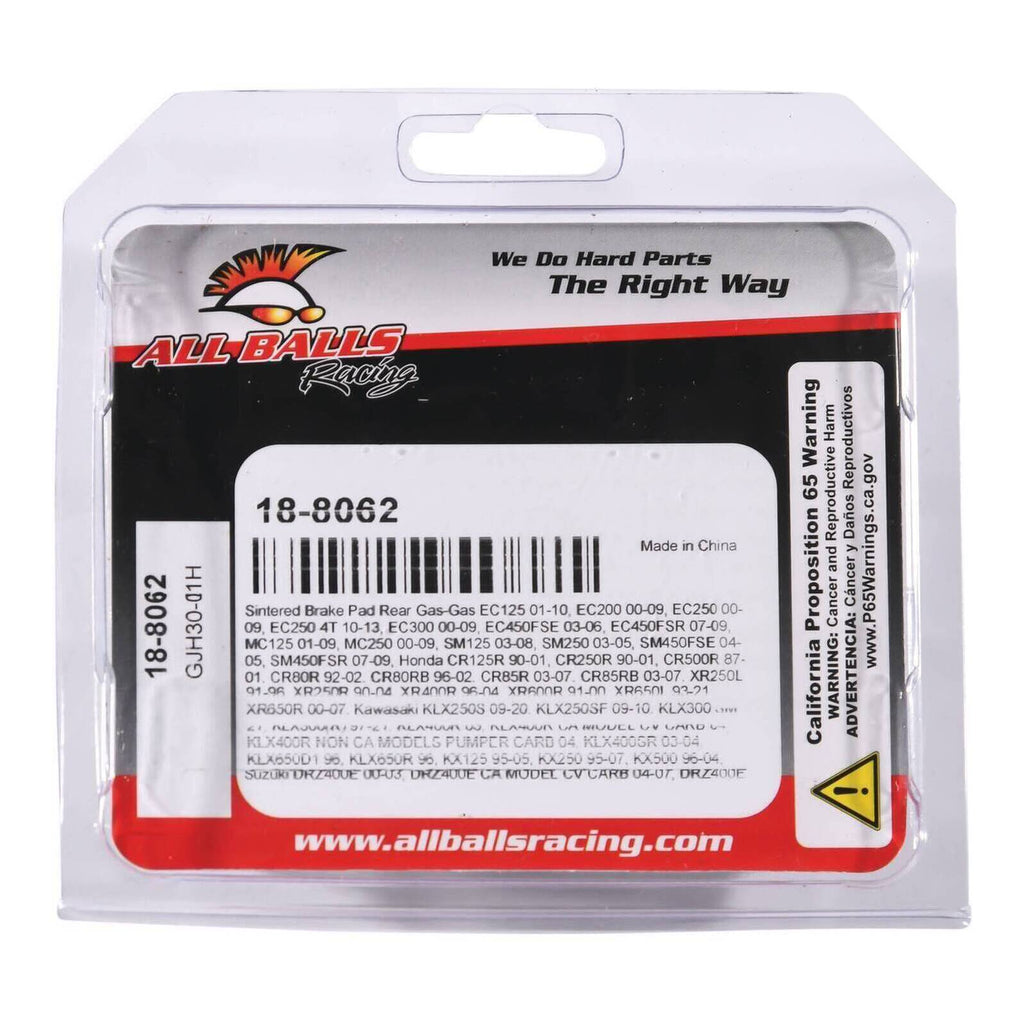 Sintered Brake Pad Rear 18-8062