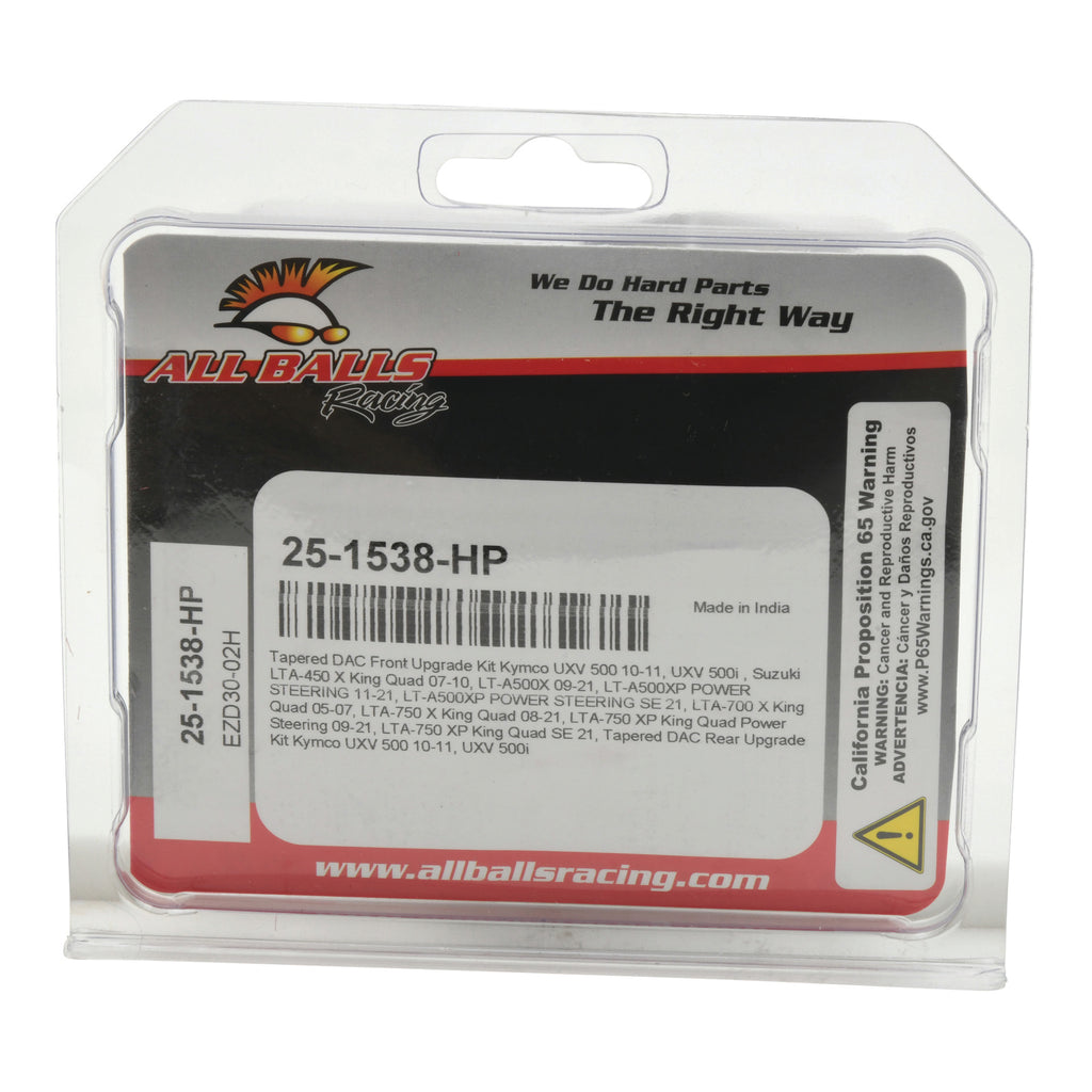 All Balls Racing Wheel Bearing Kit - Tapered DAC Upgrade (25-1538-HP)