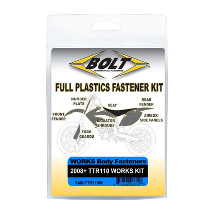 Bolt Body Work Fastener Kit Yamaha TTR110 '08-Present (Works Kit)