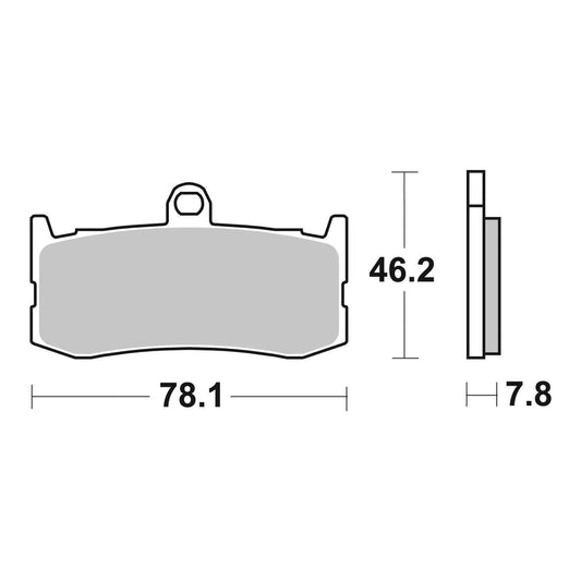 Brembo Xtra Sinter Front Brake Pads 07GR06SR