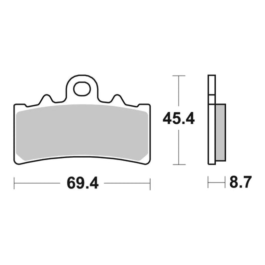 Brembo Xtra Sinter Front Brake Pads 07GR18SR