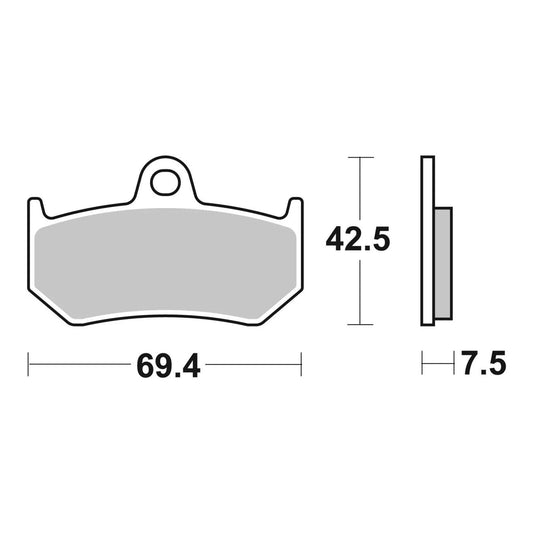Brembo Prime Sinter Rear Brake Pads 07GR35SP