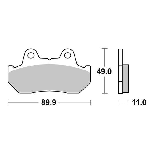 Brembo Prime Sinter Rear Brake Pads 07HO10SP