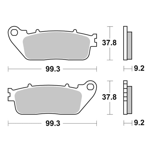 Brembo Prime Sinter Rear Brake Pads 07HO13SP
