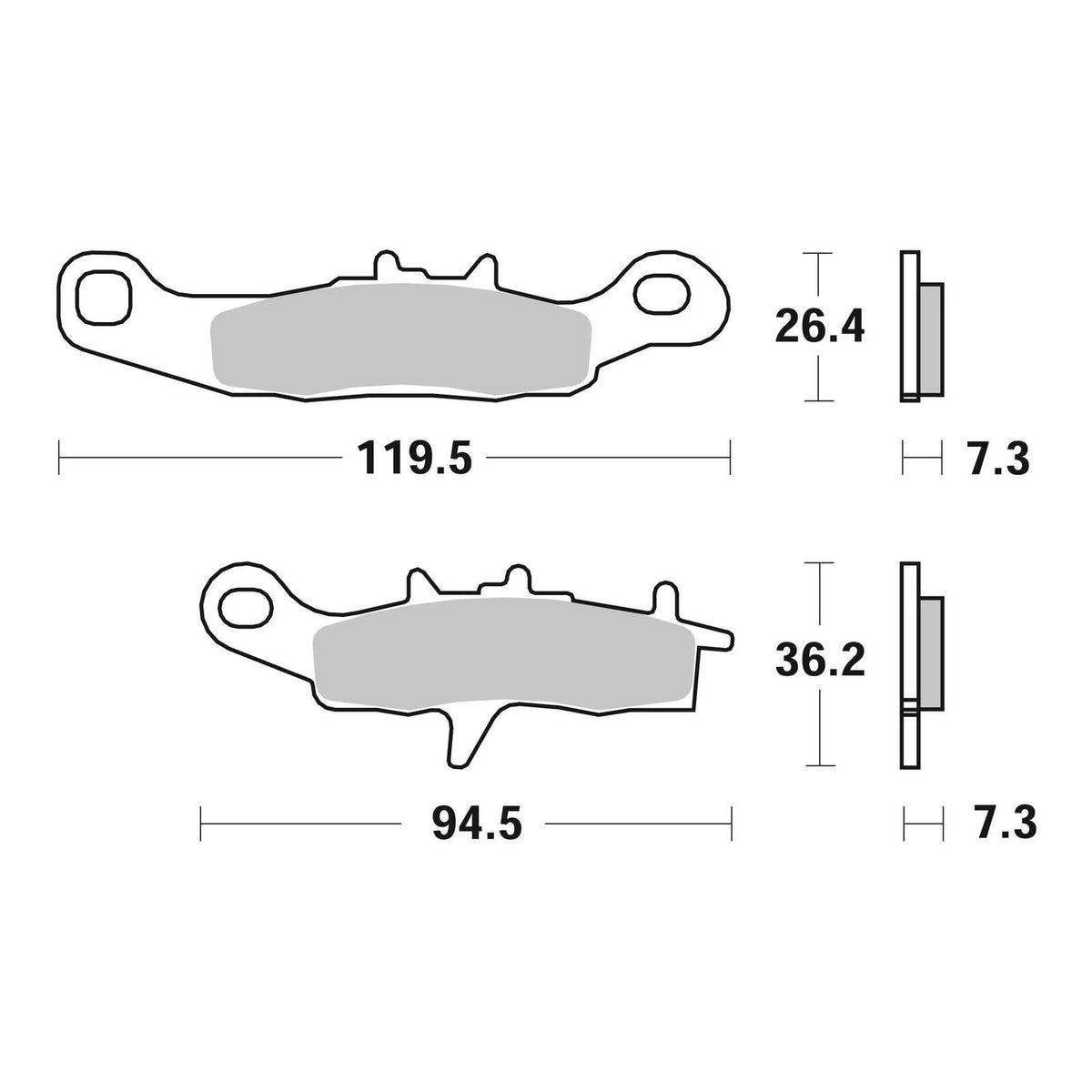 Brembo Upgrade Sinter Front Brake Pads 07KA22SX