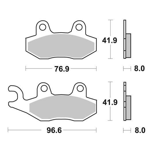 Brembo Prime Sinter Rear Brake Pads 07SU12SP