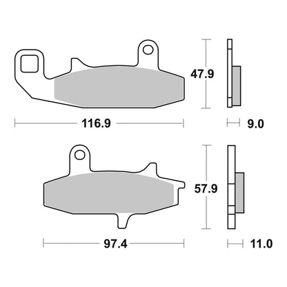 Brembo Prime Sinter Front Brake Pads 07SU15SA