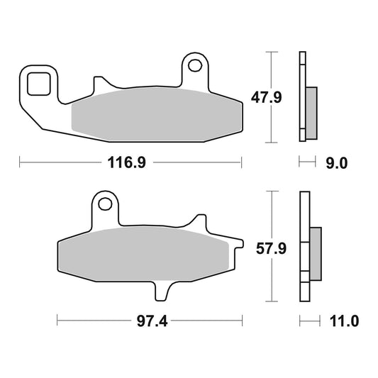 Brembo Prime Sinter Front Brake Pads 07SU15SA