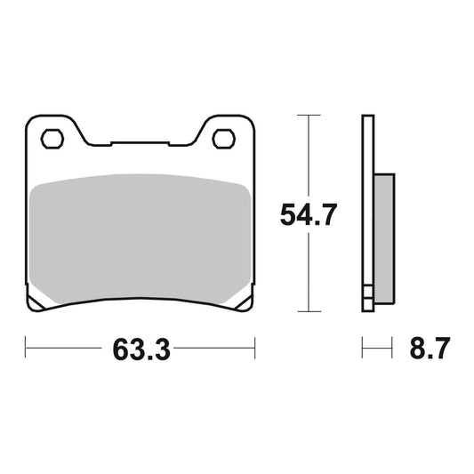 Brembo Prime Sinter Rear Brake Pads 07YA11SP