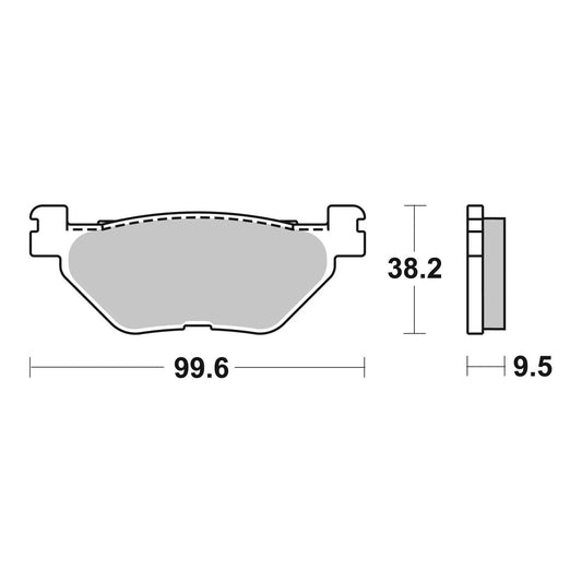 Brembo Prime Sinter Rear Brake Pads 07YA39SP